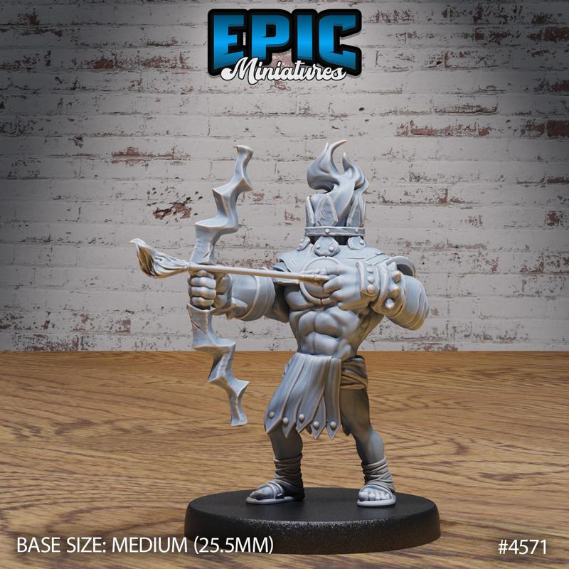 Torch Knight Bow ‧ DnD Miniature ‧ Tabletop Miniatures ‧ Gaming Monster ‧ 3D Model ‧ RPG ‧ DnDminis ‧ STL FILE