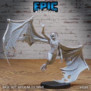 Great Vampire Flying ‧ DnD Miniature ‧ Tabletop Miniatures ‧ Gaming Monster ‧ 3D Model ‧ RPG ‧ DnDminis ‧ STL FILE