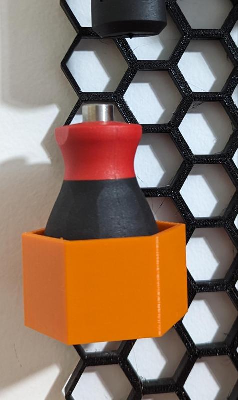 simple shallow cup - Honeycomb storage wall - STEP files