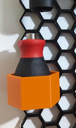 simple shallow cup - Honeycomb storage wall - STEP files