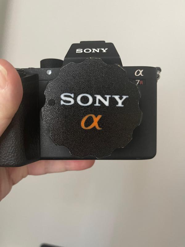 "Beefy" Sony Alpha Body Cap - With Logos - No Glue