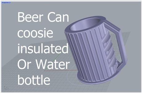 Beer coosie insulated with handle