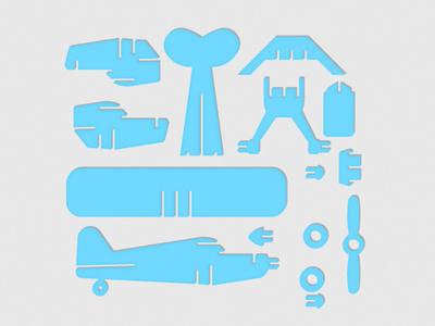Assemble a single-wing plane 拼装单翼机