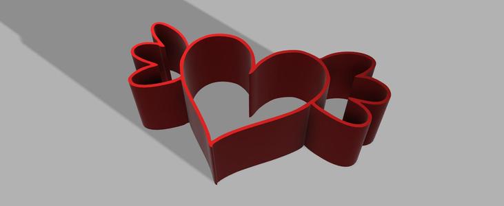 EMPORTE PIÈCE COEUR VOLANT - FLYING HEART COOKIE CUTTER