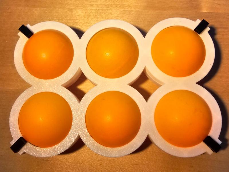 pingpong ball holder for 6 ping pong balls