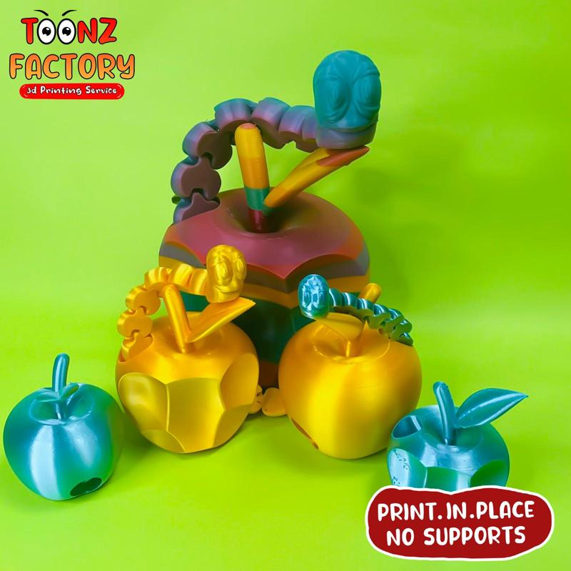 FLEXI PRINT-IN-PLACE APPLE WORM ARTICULATED