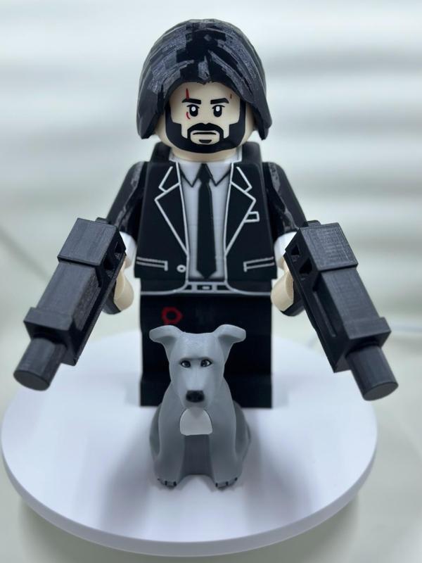 Bricks John Wick with Dog
