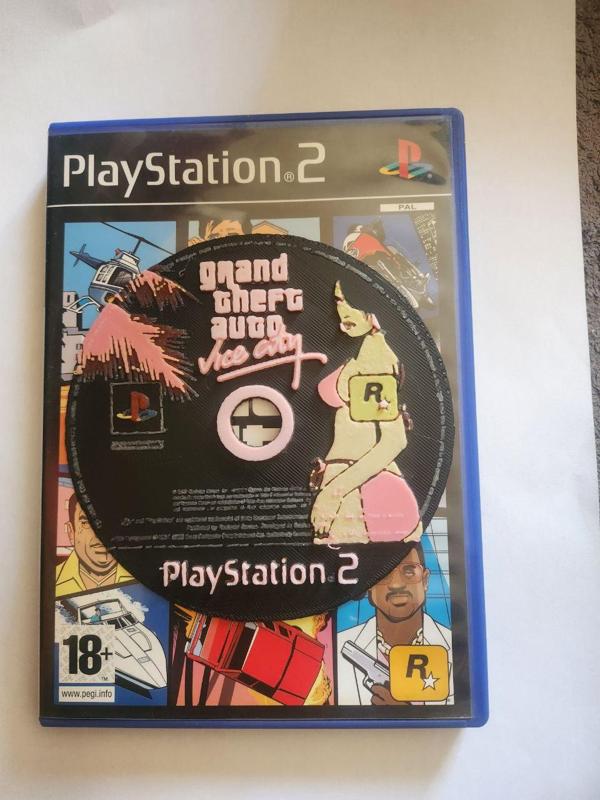 Grand Theft Auto Vice City - PS2 Disc - HueForge