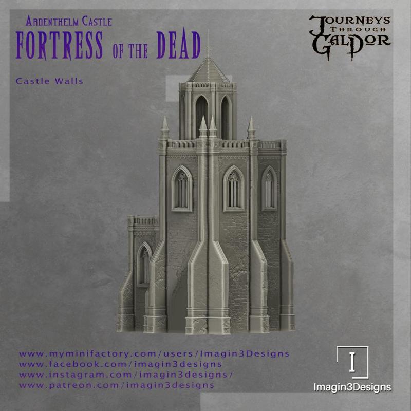 Fortress of the Dead - Modular Castle Walls - Front Corner