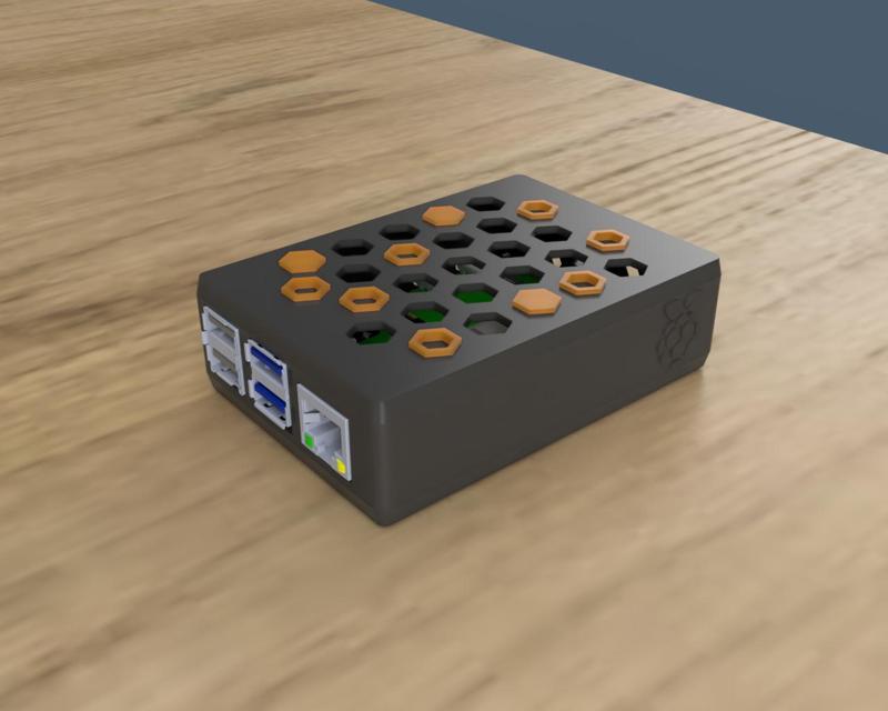 Raspberry Pi 4B/Octoprint Honeycomb case