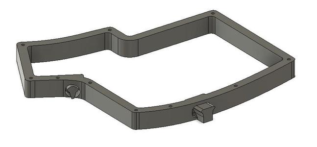 Iris Keyboard Rev4 Mid Layer - 1.5mm plates, stand-off free - Integrated Supports