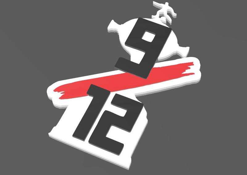 LOGO 9/12 MONUMENTAL FOR CHOPVASO OR PITCHER WITH EASY CHANGE OF COLOR BY HEIGHT