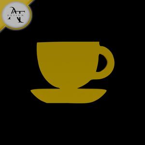 Simple Coffee Cup Symbol - 2D Art