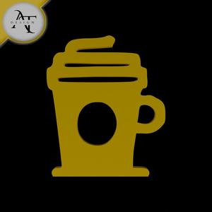 Simple Coffee Cup Symbol - 2D Art
