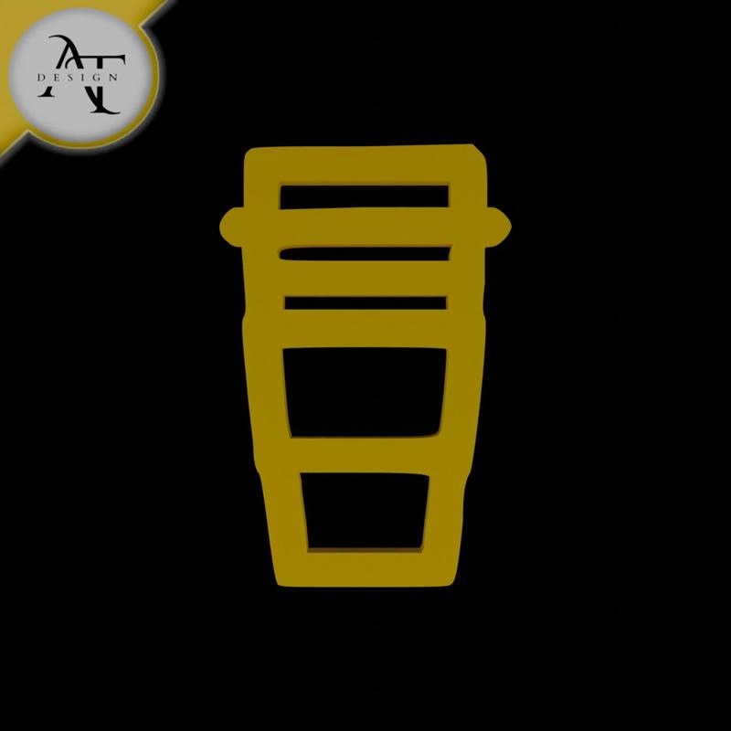 Simple Coffee Cup Symbol - 2D Art