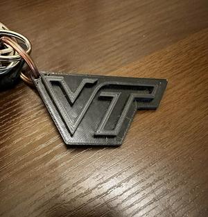 Virginia Tech Logo Keychain