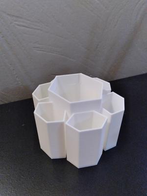hexagon pencil holder