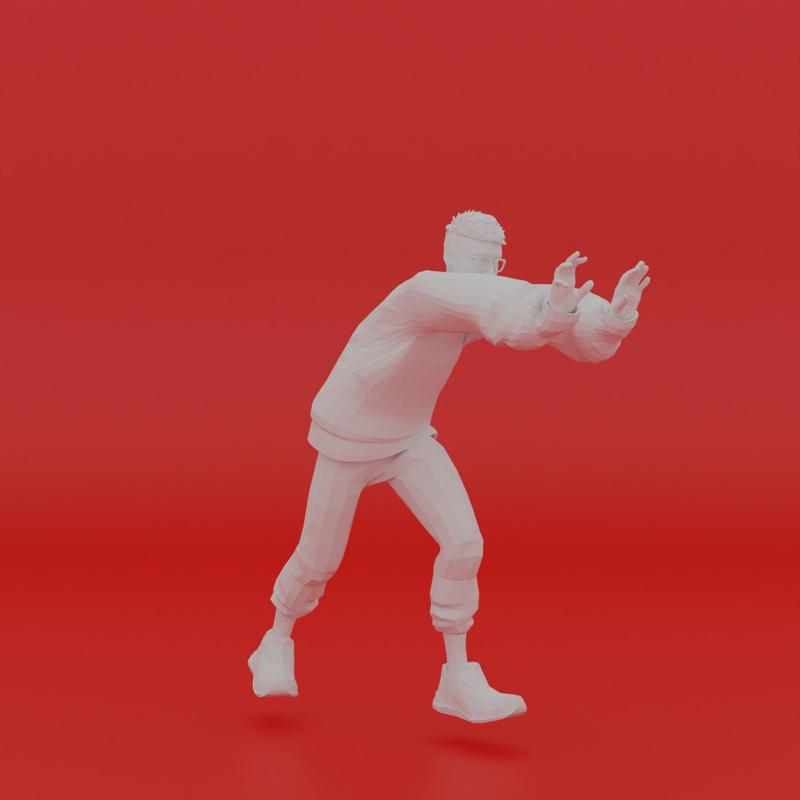 Character Pose Toy Man Miniature Figure 048