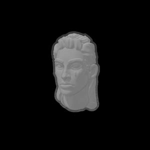 28mm Miniature Heads Sample Male Female Human Viking Shield Maiden