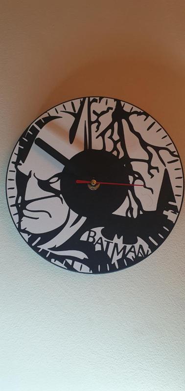 Batman 200mm clock with clock mechanism housing