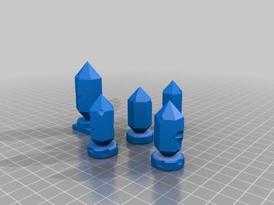 Ruined crystals