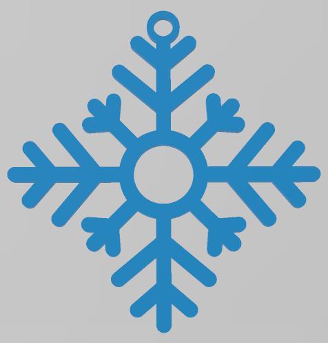 EASY TO PRINT, SNOWFLAKE, CHRISTMAS ORNAMENT 6, ORNAMENTS