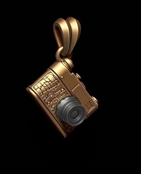 photo camera pendant 3D print model