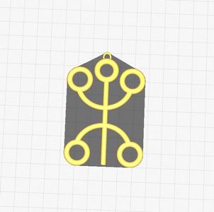 Naruto Saratobi clan necklace/keychain