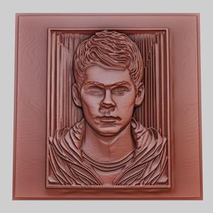 The Maze Runner 3d printer relief medallion obj stl