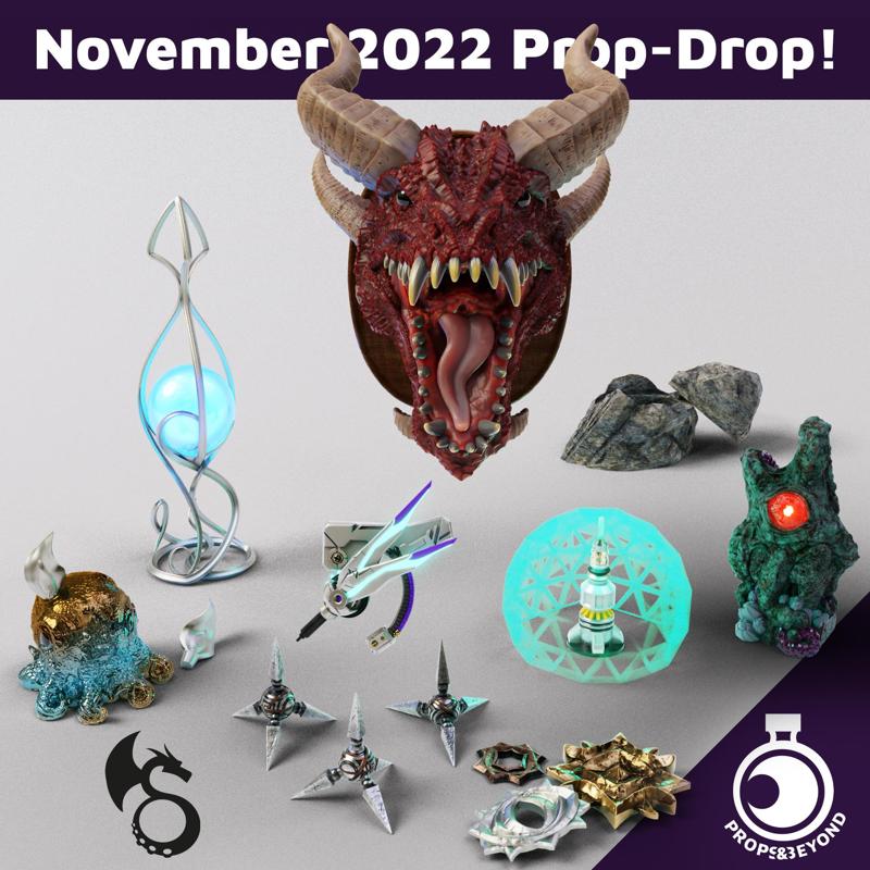 November 2022 Prop Drop - Tentacles and Dragons