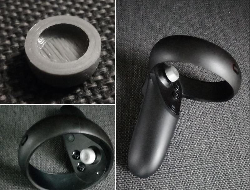 oculus Rift S or Quest - NO detection bigger stick thumb finger sensor off - flexible tpu - mod joystick VRChat . moding  