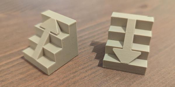 Tabletop Stairs with Arrow