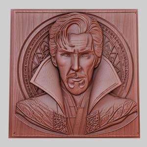Doctor Strange 3d printer relief medallion obj stl