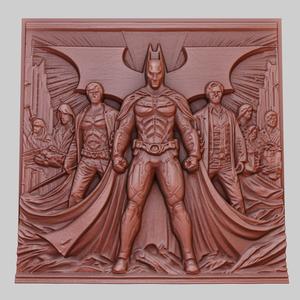The Dark Knight 3d printer relief medallion obj stl