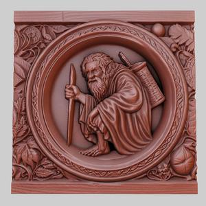 The Hobbit 3d printer relief medallion obj stl