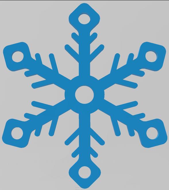 EASY TO PRINT, SNOWFLAKE, CHRISTMAS ORNAMENT 10, ORNAMENTS
