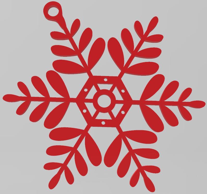 EASY TO PRINT, SNOWFLAKE, CHRISTMAS ORNAMENT 12, ORNAMENTS