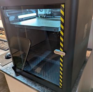 Bambu Lab Glass Door Caution Strip