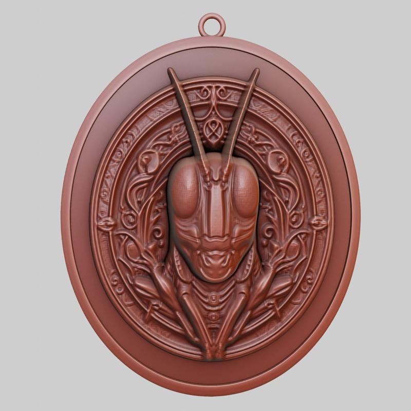 Grasshopper Animal Pendant Grasshopper Animal Necklace for CNC Router Laser & 3D Printer