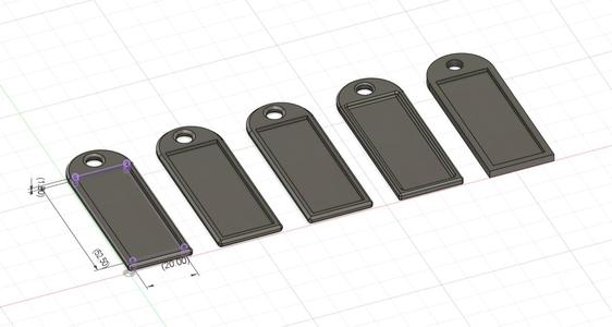 Informational keychains.