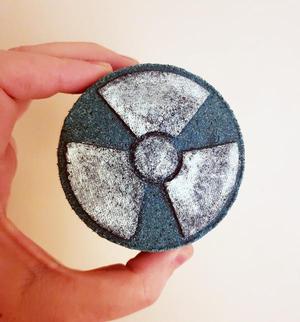 Bath Bomb Mould Hybrid Radioactive or Hazard Symbol