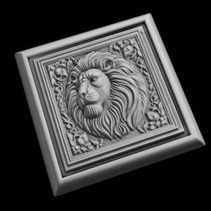 Lion Animal 3D Model for CNC Router Laser & 3D Printer