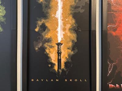 Baylan Skoll Light Saber 2-piece Hueforge