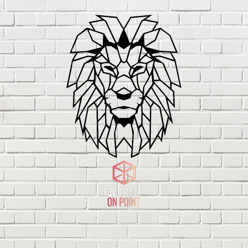 LION LOW POLY | 2D WALL ART