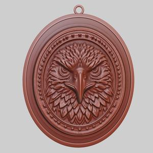 Hawk Animal Pendant Hawk Animal Necklace for CNC Router Laser & 3D Printer