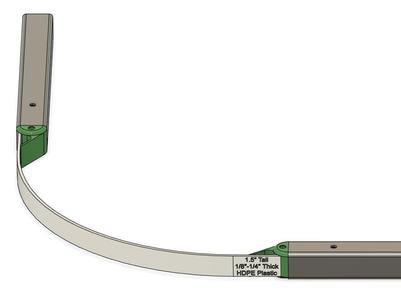 Printable RC Track Connectors for 44MM ID / 50MM OD Square Tube