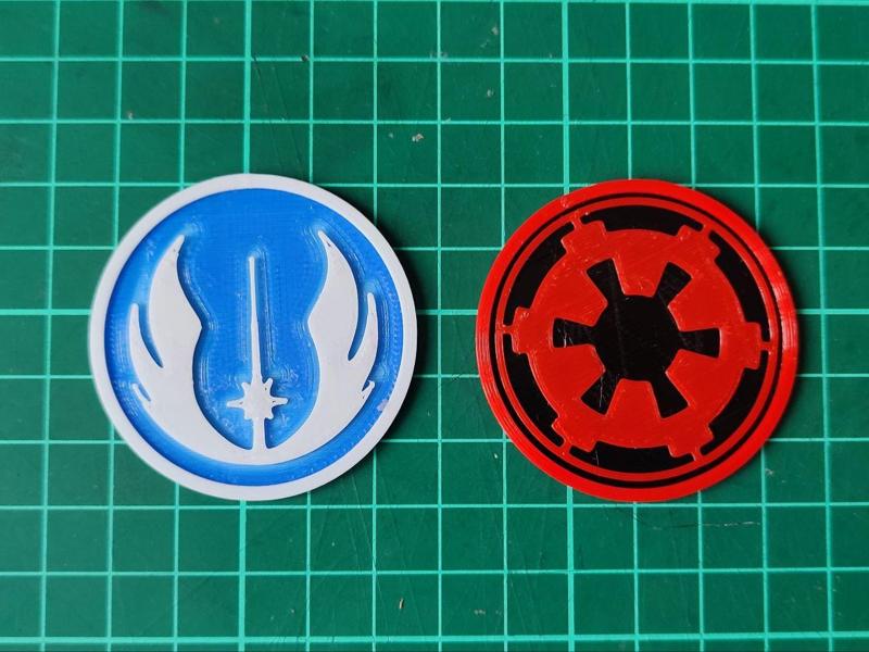 Tokens based on Star Wars (layer color change)