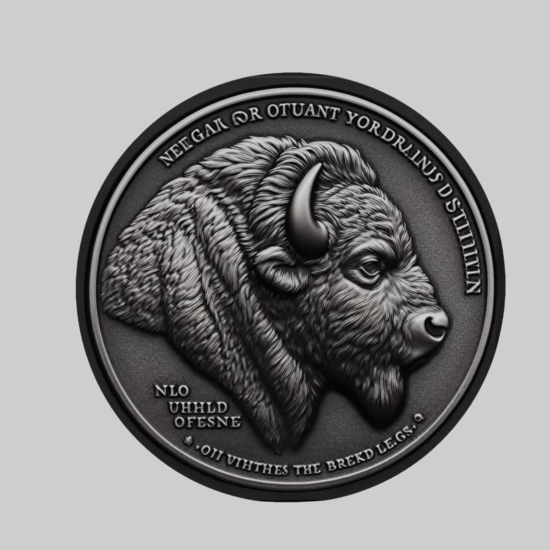 Buffalo Animal Head Buffalo Animal Medallion for CNC Router Laser & 3D Printer