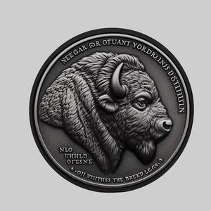 Buffalo Animal Head Buffalo Animal Medallion for CNC Router Laser & 3D Printer