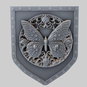 Butterfly Animal Wall Butterfly Animal Bust for CNC Router Laser & 3D Printer